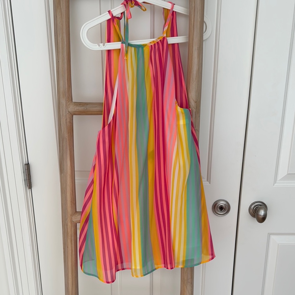 MAJORELLE Multicolor Striped Mini Dress